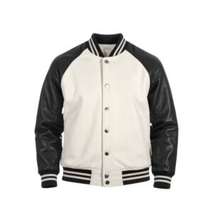 32 Westlook Premium Bomber Jacket - Black & White