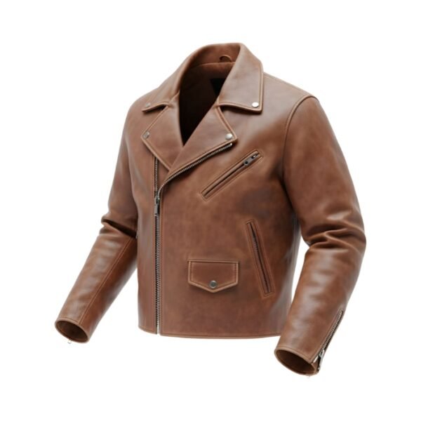 36 Westlook Premium Leather Jacket - Brown