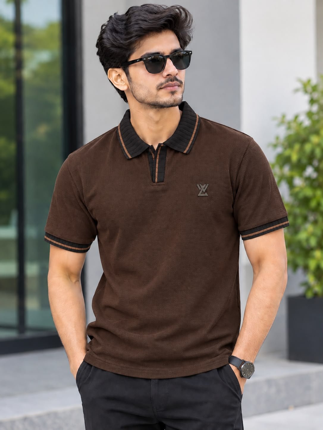 Westlook Mens Premium Polo T-Shirt - COFFEE