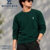 BUTTLE GREEN SWEATSHIRT- BOTTLE GREEN