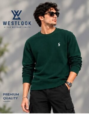 SWEATSHIRT- BOTTLE GREEN