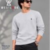 GREY SWEATSHIRT- BOTTLE GREEN