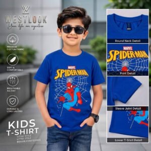 BOYS SPIDER-MAN T-SHIRT (ROYAL BLUE)